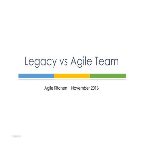 Legacy vs Agile Team