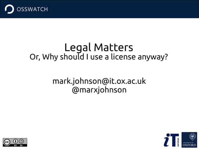 Legal Matters
