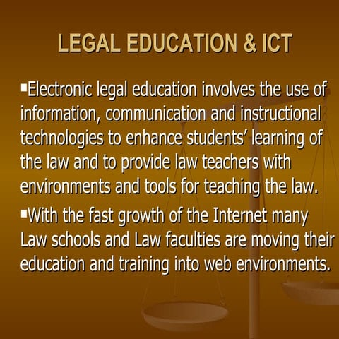 Legal Education & ICT