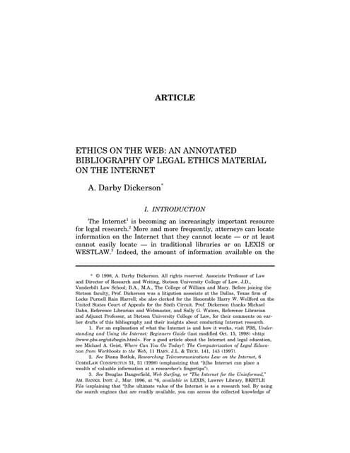 Legal Ethics And Professional Conduct