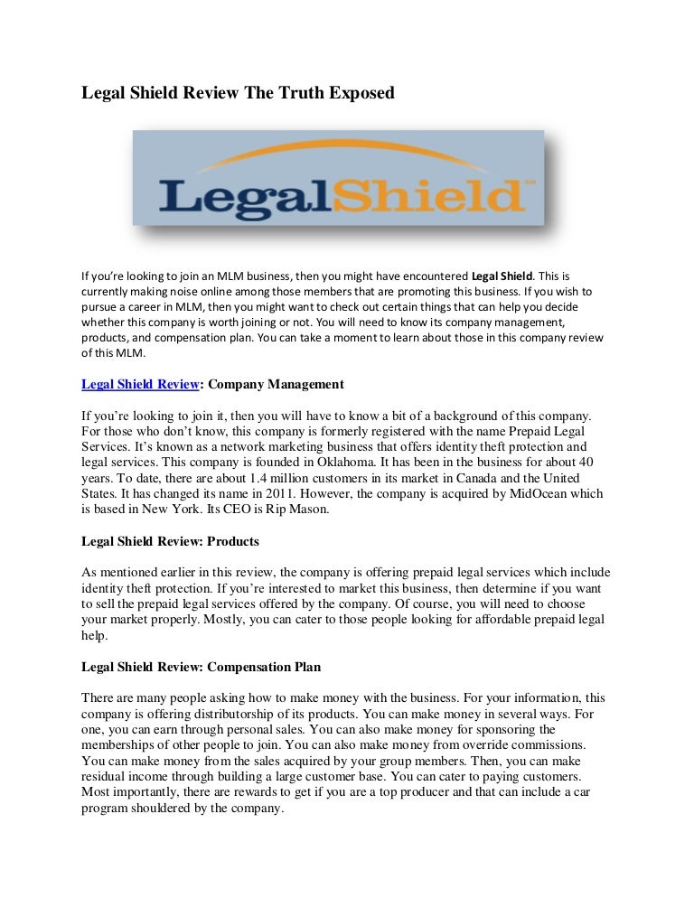 Legal Shield Review The Truth Exposed