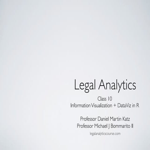 Legal Analytics Course - Class 10 - Information Visualization + DataViz in R ...