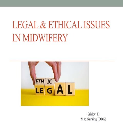 Legal and ethical aspects in midwifery
