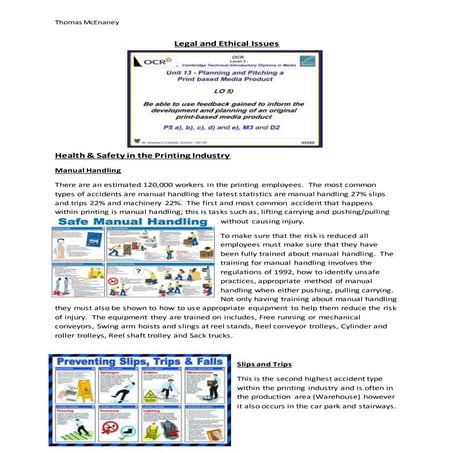 Legal and ethical issues