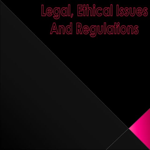 Legal and ethical stuff