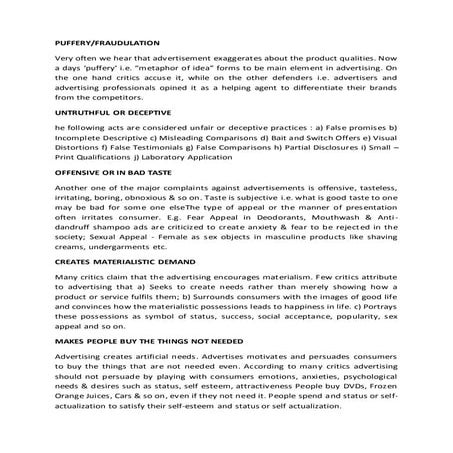 Legal and social issues in advertising