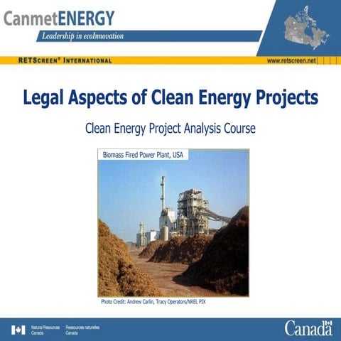 Legal Aspects Of Clean Energy Projects