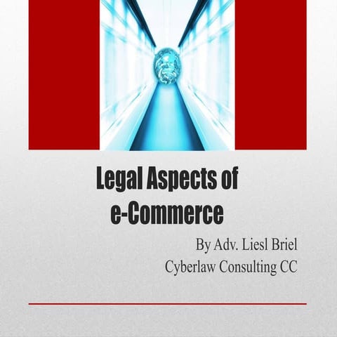 Legal aspects of e commerce