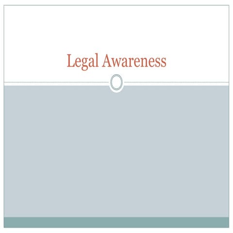 Legal awareness