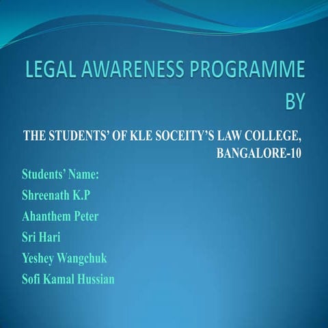 DOMESTIC VIOLENCE ACT 2005 , by kle's law college students 