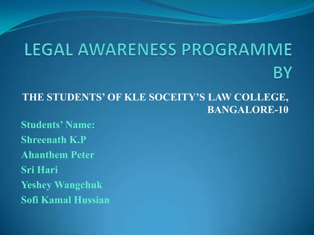 DOMESTIC VIOLENCE ACT 2005 , by kle's law college students 