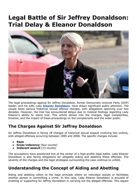 Jeffrey Donaldson Eleanor legal documents sex abuse case The Geopolitical Chessboard: Who Gains or Loses Influence?