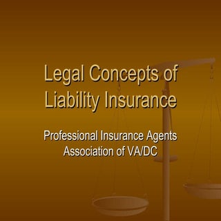 Legal Concepts Of Liability Insuran...