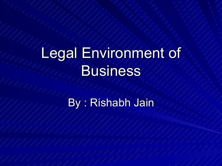 Legal environment of business 1