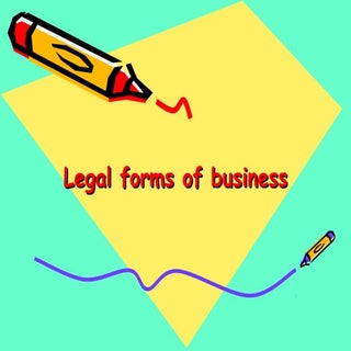 Legal forms of business 2015