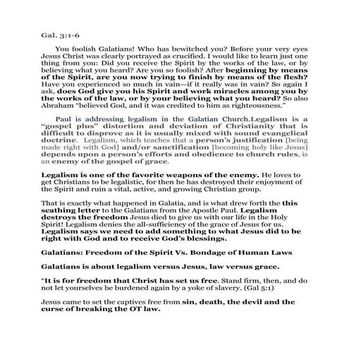 Legalism Vs Jesus | PDF