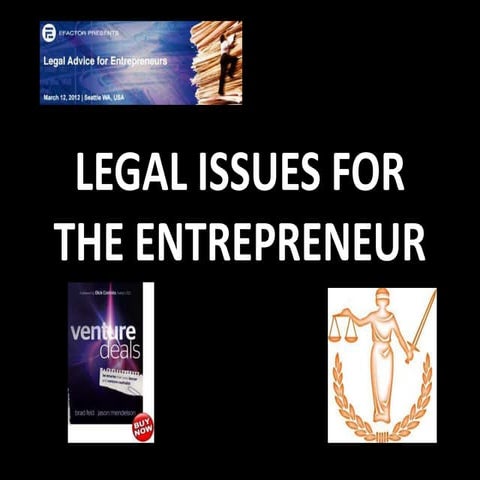 Legal Issues for the Entrepreneur