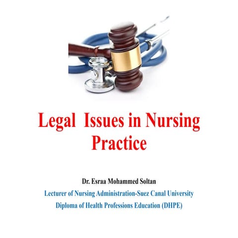 Legal Issues in Nursing Practice (Healthcare)