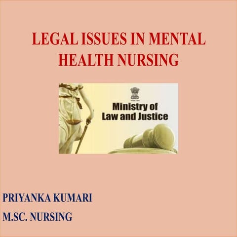 Legal issues of mental health