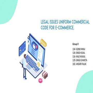 Legal issues uniform commercial code for ecommerce | PDF