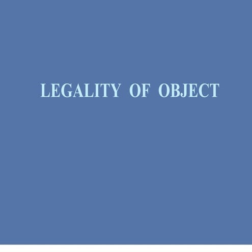 LEGALITY OF OBJECT - Indian Contract Act 1872.pdf