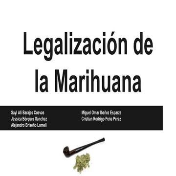 Legalización de la marihuana