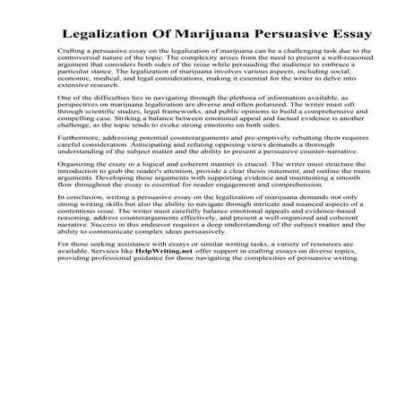 Legalization Of Marijuana Persuasive Essay.pdf