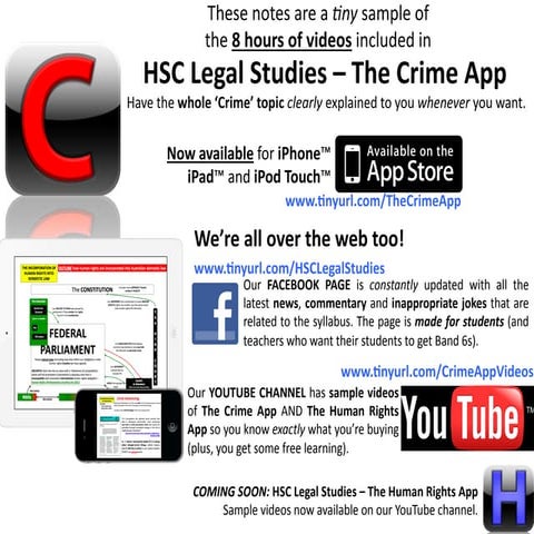 HSC Legal Studies - Young Offenders Topic