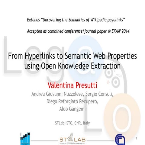 From Hyperlinks to Semantic Web Properties using Open Knowledge Extraction