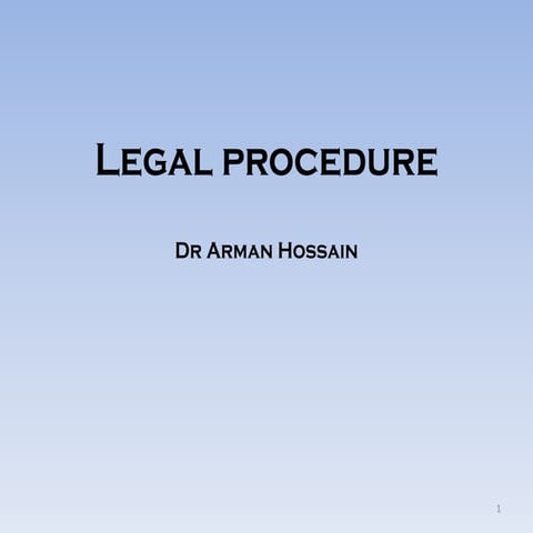Legal procedure