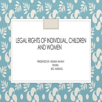 legal Rights of individual, children and women.pptx