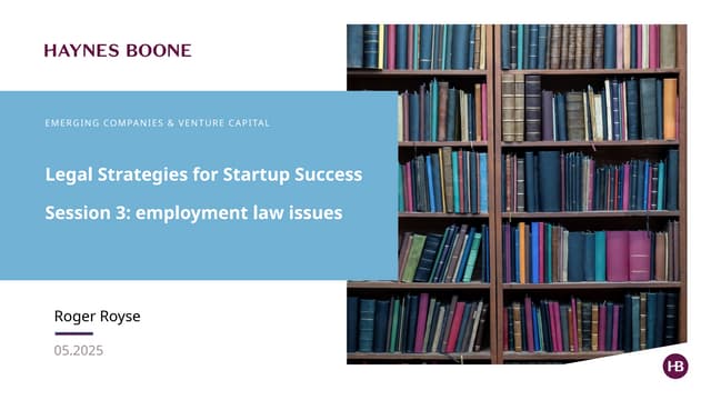 Legal Strategics for Startup Success Employment law.pptx