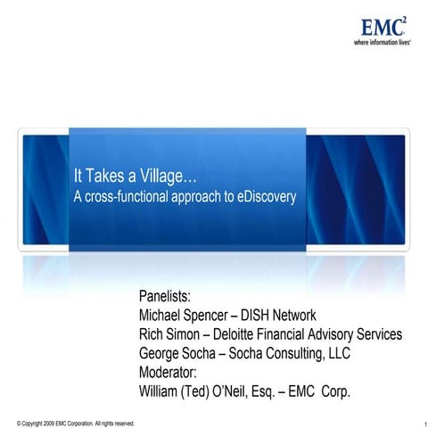 It takes a village - LegalTech NY 2011