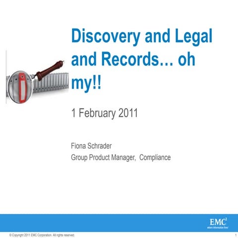 eDiscovery and Records Oh...My!