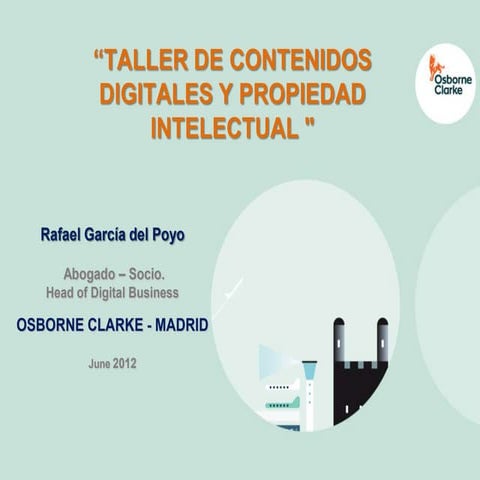 Taller de contenidos digitales y propiedad intelectual