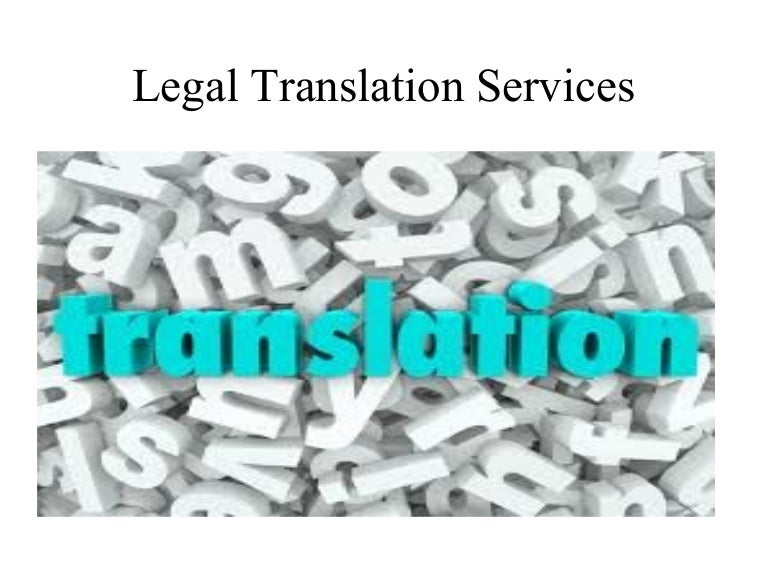 Legal translation services