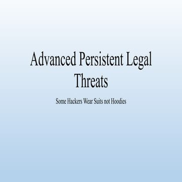 Legal vectors - Survey of Law, Regulation and Technology Risk