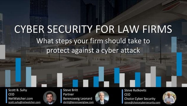 CYBER SECURITY FOR LAW FIRMS
