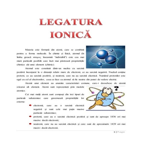 Legatura ionica si covalenta.....