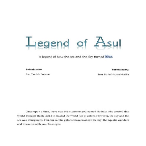Legend of asul