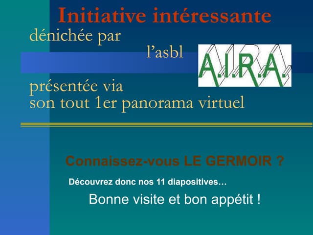 Le germoir par l' asbl aira septemb...