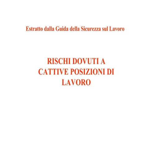 Legge 626: sicurezza sul post di lavoro per le donne | PPT