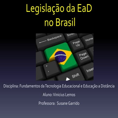 Legislação da EaD no brasil | PPTX
