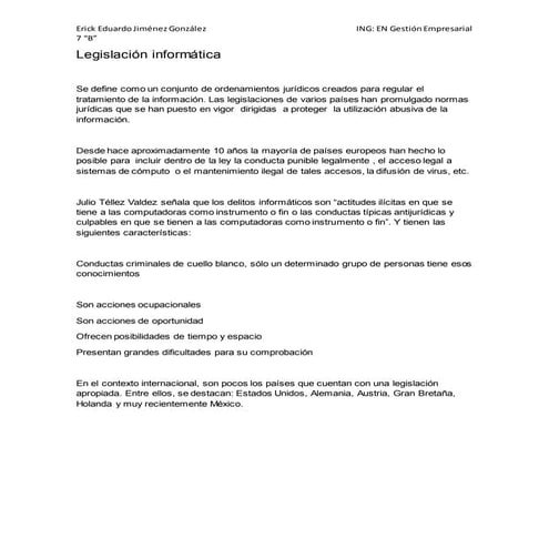 Legislación informática 