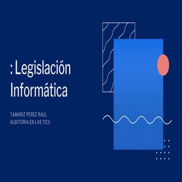 Legislación Informática | PPTX