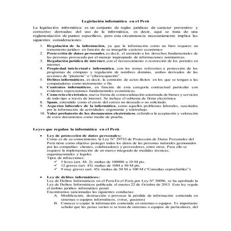 Legislación Informática | PPTX