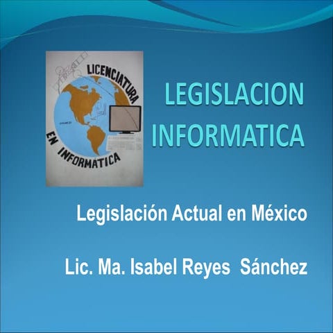 Legislacion Informatica | PPTX