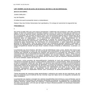 Ley 7/2007 del Libro