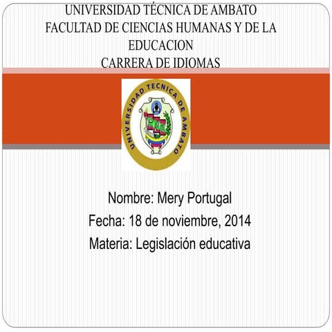 Legislacion fines y principios