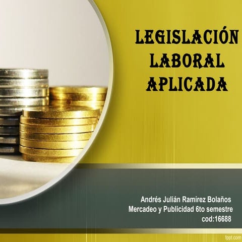 Actividad No 1: Presentación legislación laboral, Principios y Mecanismos de ...